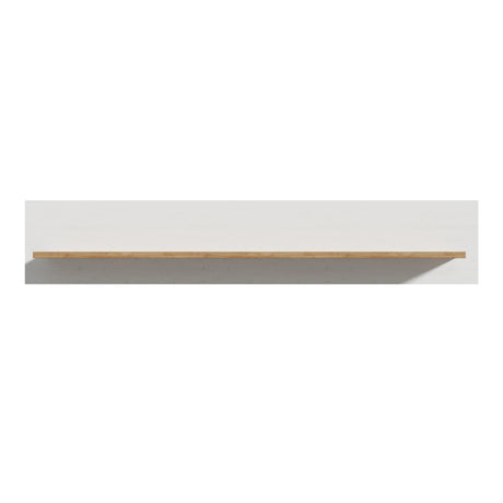 Bohol Wall Shelf 160cm in White and Oak