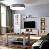Bohol Wall Shelf 160cm in White and Oak