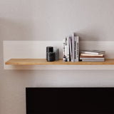 Bohol Wall Shelf 160cm in White and Oak