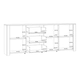 Bohol Large Sideboard 3 Drawer 3 Door in White and Oak