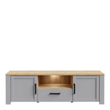 Bohol TV Unit Inkl. Lighting in Riviera Oak/Grey Oak