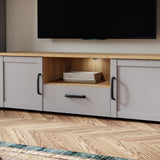 Bohol TV Unit Inkl. Lighting in Riviera Oak/Grey Oak