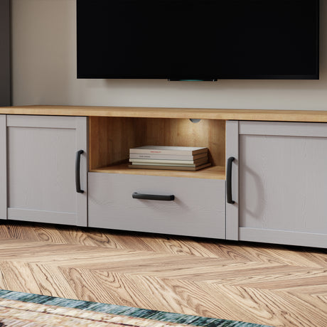Bohol TV Unit Inkl. Lighting in Riviera Oak/Grey Oak