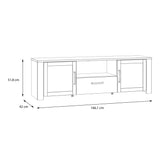 Bohol TV Unit Inkl. Lighting in Riviera Oak/Grey Oak