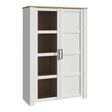Bohol Display Cabinet 2 Door in White and Oak