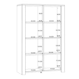 Bohol Display Cabinet 2 Door in White and Oak