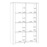 Bohol Display Cabinet with LED Lights in Navy Riviera Oak