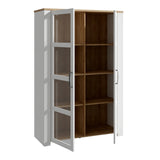 Bohol Display Cabinet Inkl. 2 x Lighting in Riviera Oak/White