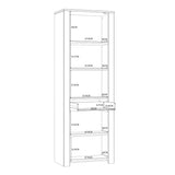 Bohol 2 Door 1 Drawer Narrow Display Cabinet in Navy/Riviera Oak