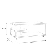 Bailey Coffee Table in Concrete Optic Dark Grey