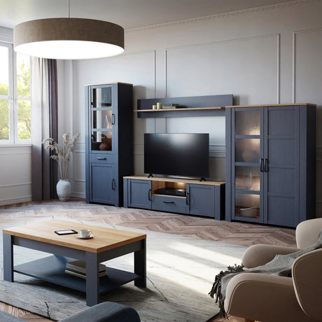 Bohol Coffee Table in Navy/Riviera Oak