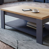 Bohol Coffee Table in Navy/Riviera Oak