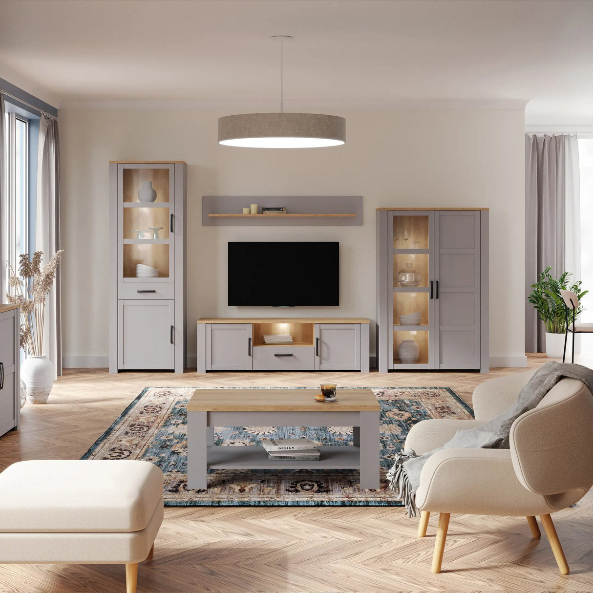 Bohol Coffee Table in Grey and Oak