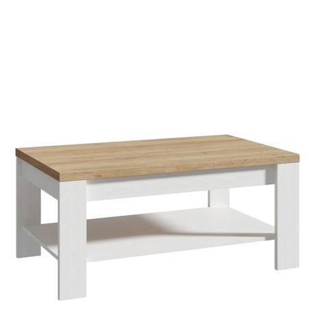Bohol Coffee Table in White/Riviera Oak