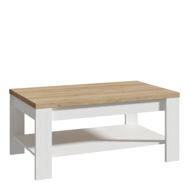 Bohol Coffee Table in White and Oak