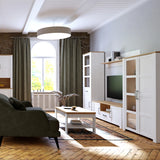 Bohol Coffee Table in White/Riviera Oak