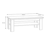 Illopa Coffee Table in Oak Nelson/Snowy Oak