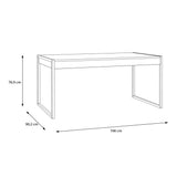 High Rock Dining Table in Riviera Oak 166x76.9cm
