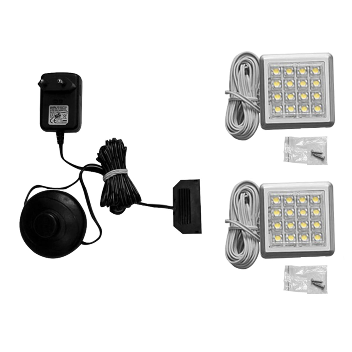 LED Down Light Set for Cabinets with Foot Switch
