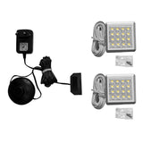 LED Down Light Set for Cabinets with Foot Switch