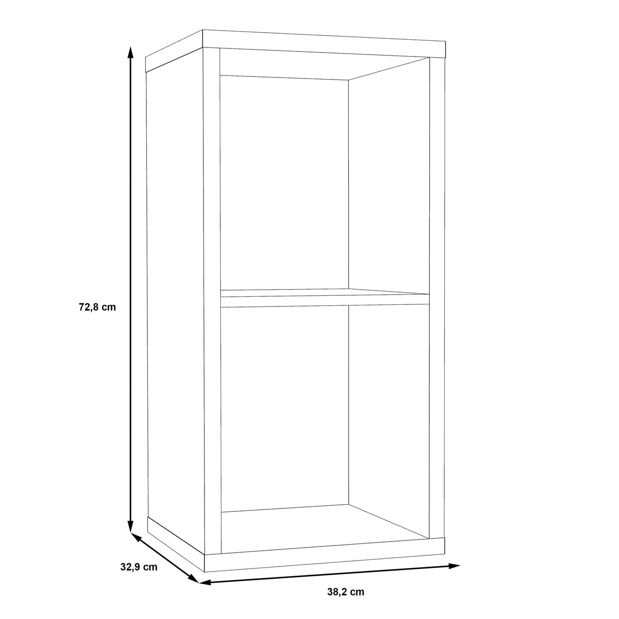 Mauro 1 Shelf Storage Unit in Sonoma Oak