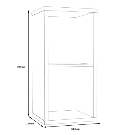 Mauro 1 Shelf Storage Unit in Sonoma Oak