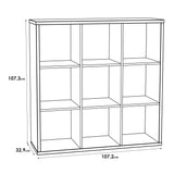 Mauro 3x3 Storage Unit in Sonoma Oak