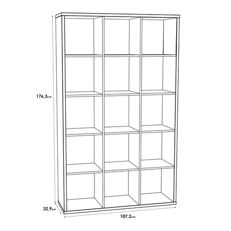 Mauro 3x5 Storage Unit in Matt White