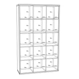 Mauro 3x5 Storage Unit in Matt White