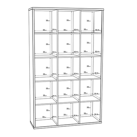 Mauro 3x5 Storage Unit in Matt White