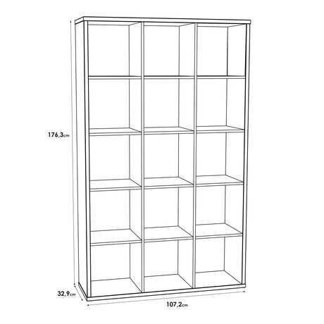 Mauro 3x5 Storage Unit in Sonoma Oak
