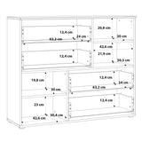 Sienna Abstract Chest of Drawers in White Gloss