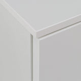 Sienna Abstract Chest of Drawers in White Gloss