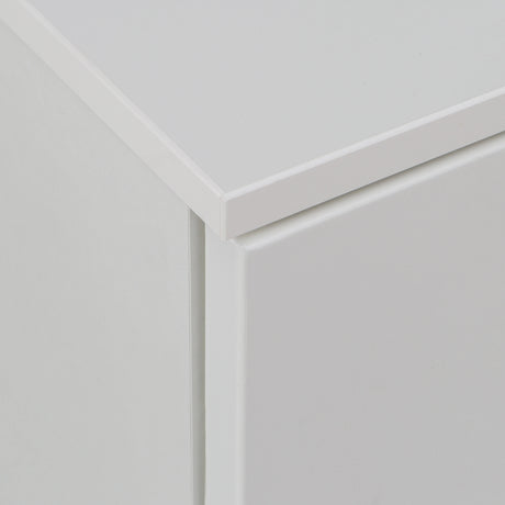 Sienna Abstract Chest of Drawers in White Gloss