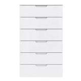 Sienna Chest of 6 Drawers in White Gloss
