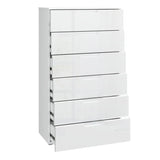 Sienna Chest of 6 Drawers in White Gloss