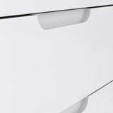 Sienna Chest of 6 Drawers in White Gloss