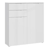 Sienna Chest of Drawers in White Gloss