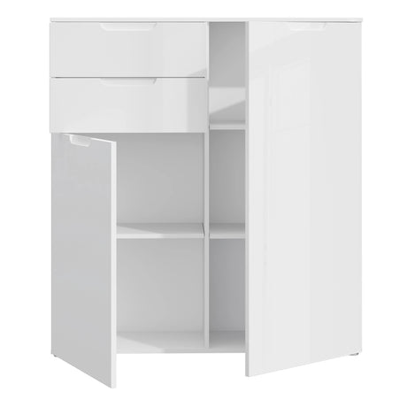 Sienna Chest of Drawers in White Gloss