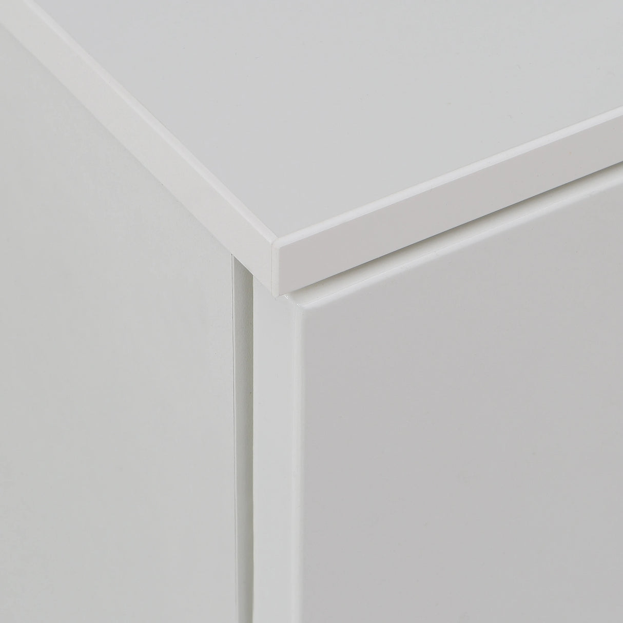 Sienna TV Unit in White and White Gloss
