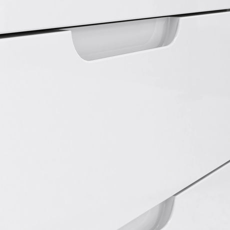 Sienna TV Unit in White and White Gloss