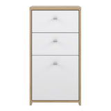 Best Chest Storage Cabinet 2 Drawers 1 Door in Artisan Oak/White