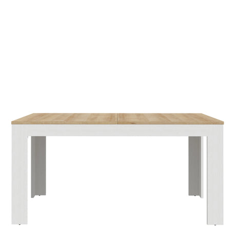 Bohol Extending Dining Table 160 to 207cm in White and Oak