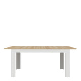 Bohol Extending Dining Table 160 to 207cm in White and Oak