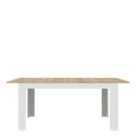 Bohol Extending Dining Table 160 to 207cm in White and Oak