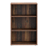Essential Low Narrow 2 Shelf Bookcase in Vintage Oak