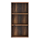 Essential Tall Narrow 2 Shelf Bookcase in Vintage Oak