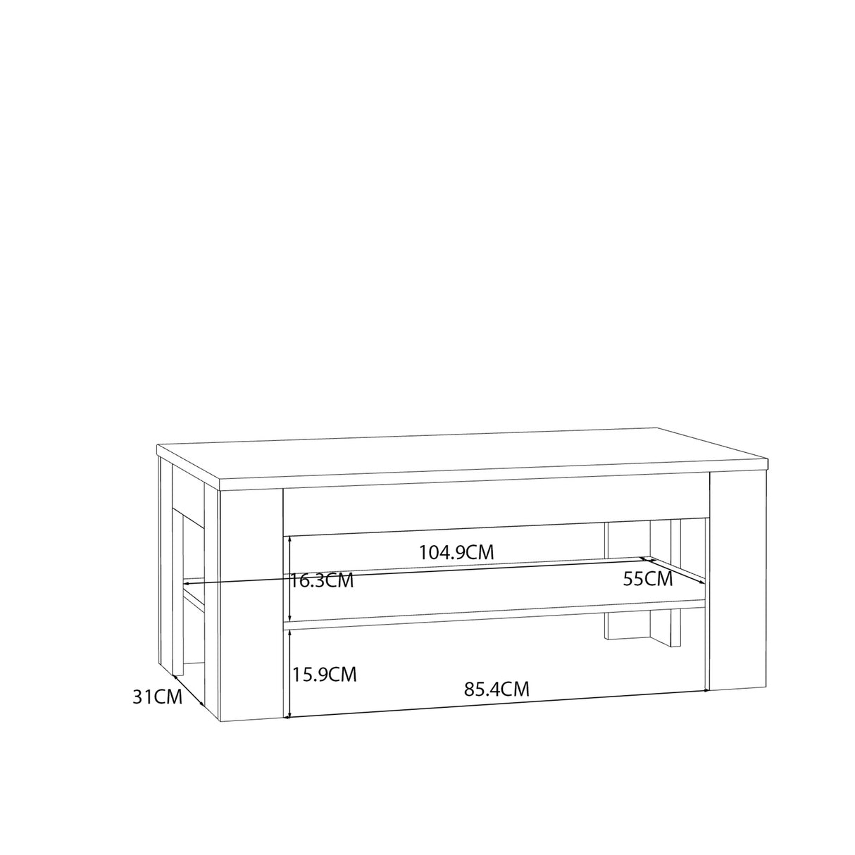 Grafton Coffee Table In Oak
