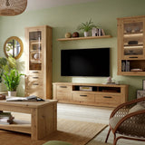 Corona 2 Drawer 1 Door TV Unit in Artisan Oak