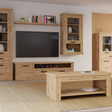 Corona 2 Drawer 1 Door TV Unit in Artisan Oak